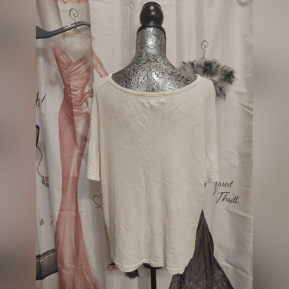 Wildfox Revolve Rainbow Stars Rivo Vintage Lace Distressed Short Sleeve Tee - Picture 4 of 7